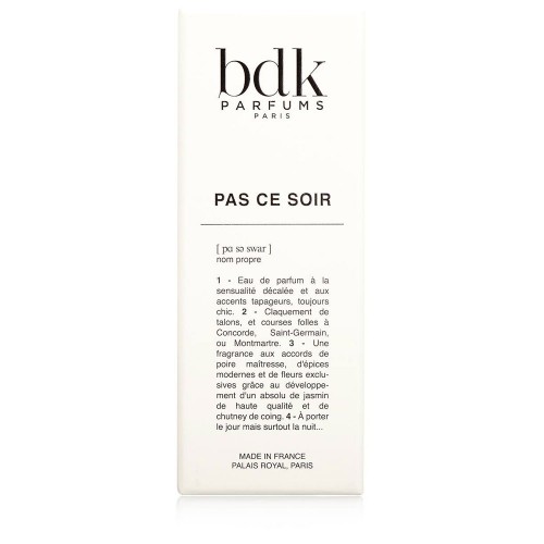 BDK Parfums Pas Сe Soir Eau De Parfume 100ml